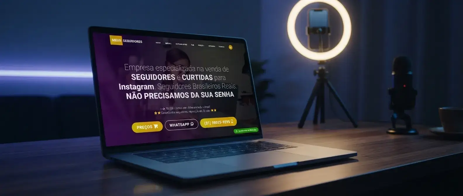 Site de Onde Comprar Seguidores em uso no ambiente do negócio