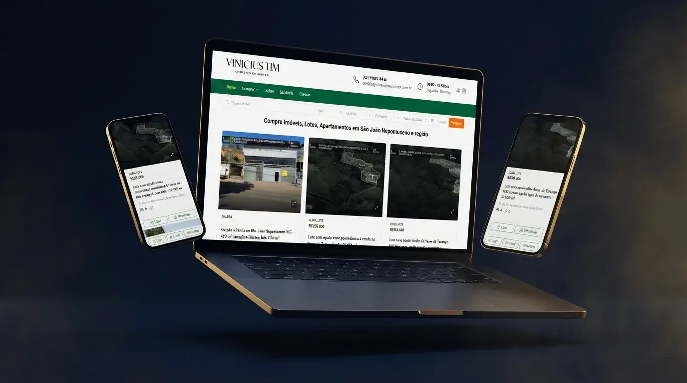 Projeto desenvolvido para Vinícius Tim Corretor